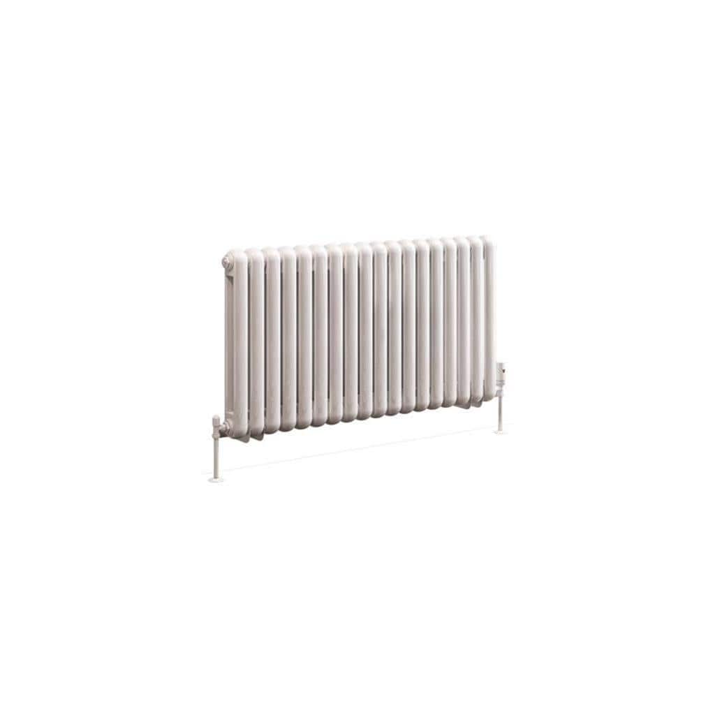 Eastbrook Column Radiator Eastbrook Rubano Straight Horizontal Traditional Column Radiator in Gloss White