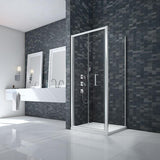 UK Bathroom Store Merlyn Ionic Essence Framed Bifold Shower Door in Chrome