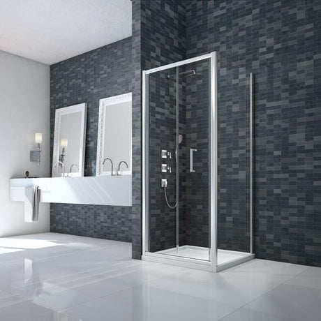 UK Bathroom Store Merlyn Ionic Essence Framed Bifold Shower Door in Chrome