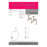 Sagittarius Kitchen Tap Sagittarius Kensington Bib Taps and Stands in Chrome Kensington Bib Taps And Stands - Chrome