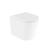 Vado Back to Wall Toilet Vado Cameo Round Rimless Back to Wall Toilet with Soft Close Seat