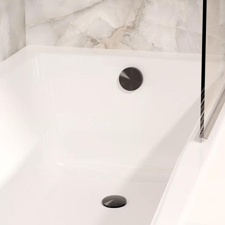 Crosswater Bath Waste Stainless Slate Crosswater 3ONE6 Click Clack Bath Waste