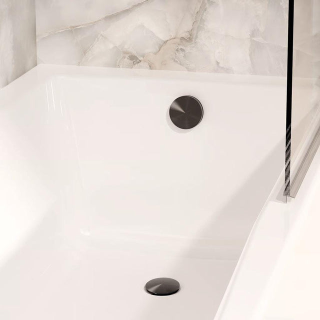 Crosswater Bath Waste Stainless Slate Crosswater 3ONE6 Click Clack Bath Waste
