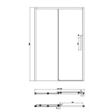 Crosswater Sliding Shower Door Crosswater Asura 8mm Sliding Shower Door