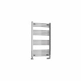 Eastbrook Ladder Rail Eastbrook Wendover Curved Vertical Heated Towel Rail - 1000mm x 600mm in Chrome