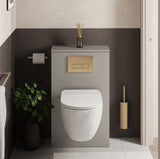 Crosswater WC Back To Wall Unit Storm Grey Crosswater WC Unit - 545mm Wide
