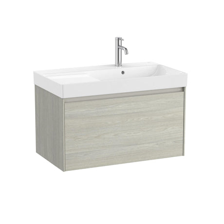 Roca Ona 800mm Wall Mounted One Drawer Vanity Unit with Basin