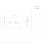 JTP Flush Plate JTP Metal Pneumatic Flush Plate