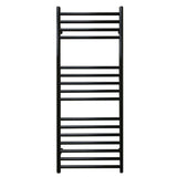 JIS Ladder Rail 1000 x 400mm / Black / Central Heating JIS Sussex Steyning Vertical Stainless Steel Heated Towel Rail
