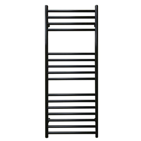JIS Ladder Rail 1000 x 400mm / Black / Central Heating JIS Sussex Steyning Vertical Stainless Steel Heated Towel Rail