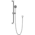Heritage Shower Riser Rail Brushed Brass Heritage Modern Adjustable Riser Kit with Multifunction Shower Handset and Wall Outlet