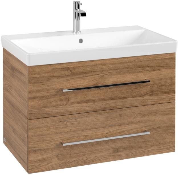 Villeroy & Boch Wall Mounted Vanity Unit Villeroy & Boch Avento Wall Hung Vanity Unit 780mm Two Drawers with Basin