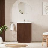 Crosswater Floor Standing Vanity Unit Royal Walnut / 1 Crosswater Limit 600mm Floorstanding Vanity Unit with Basin