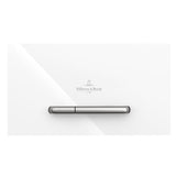 Villeroy and Boch Flush Plate Glossy White Villeroy & Boch ViConnect 300G Glass Flush Plate