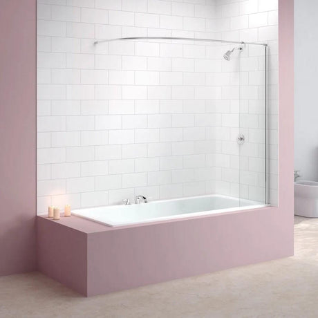 Merlyn Bath Screen Merlyn Curved Curtain Rail with Bath Screen