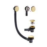 Imex Bath Waste Brushed Brass Imex Hair Catch Easy Clean Large Dome Clicker Bath Waste