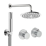 UK Bathroom Store Concealed Shower Set Crosswater Module Shower Set 1 with Fixed Head and Pencil Handset