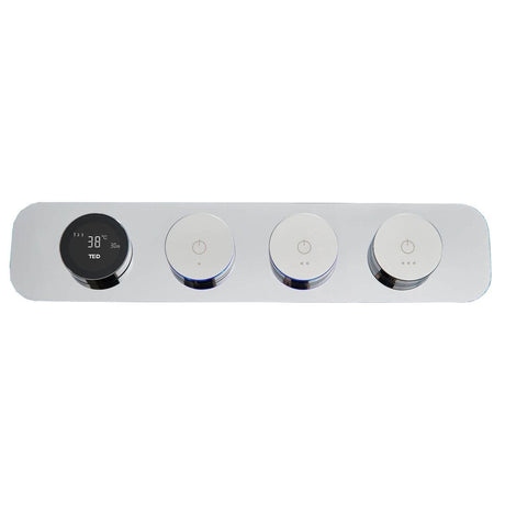 TED Concealed Shower Valve Chrome TED Venn 3 Outlet Concealed Digital Shower Valve