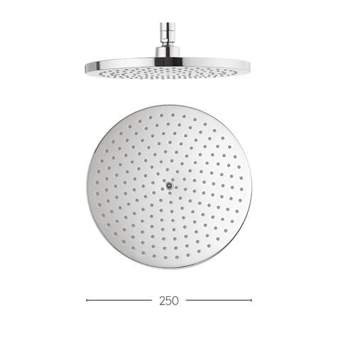Crosswater Fixed Shower Head Crosswater Central Easy Clean Round Fixed Shower Head
