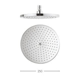 Crosswater Fixed Shower Head Crosswater Central Easy Clean Round Fixed Shower Head