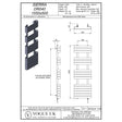 Vogue Designer Towel Radiators 1500 x 500 / Dual Fuel Vogue Contrast Designer Towel Radiator in Matt Black