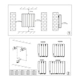 Reina Panel Radiator Reina Aron Electric Radiator with Ceramic Core and Wi-Fi Enabled LCD Display