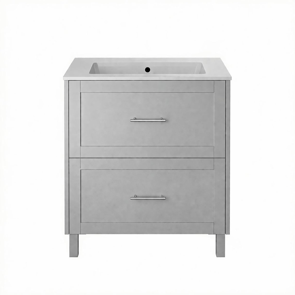 Heritage Floor Standing Vanity Unit Dove Grey Heritage Lynton 800mm Floor Standing 2 Drawer Vanity Unit and Basin Bundle