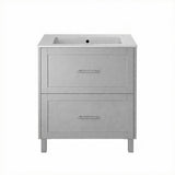 Heritage Floor Standing Vanity Unit Dove Grey Heritage Lynton 800mm Floor Standing 2 Drawer Vanity Unit and Basin Bundle