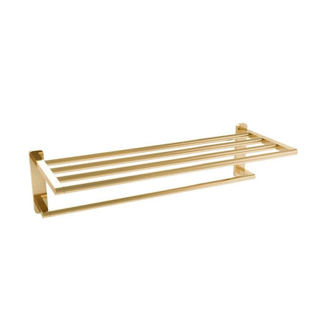 Aquarius Shelf Aquarius Auro Towel Shelf in Brushed Brass