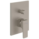 Villeroy & Boch Concealed Shower Valve Brushed Nickel Villeroy & Boch Architectura Concealed 2-Outlet Single Lever Trim Set