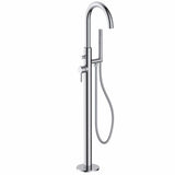 JTP Freestanding Bath Filler JTP Florence Floorstanding Bath Mixer Tap and Pencil Handset