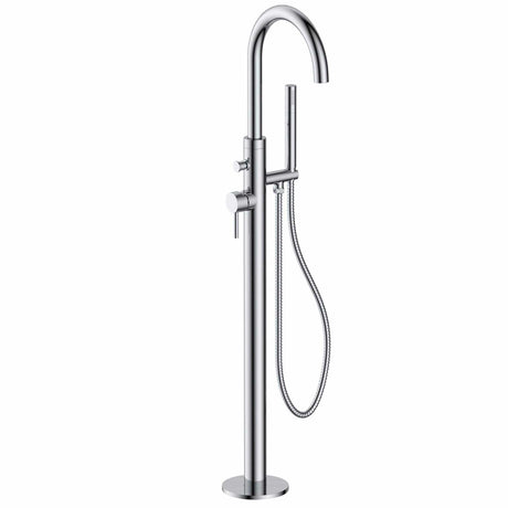 JTP Freestanding Bath Filler JTP Florence Floorstanding Bath Mixer Tap and Pencil Handset
