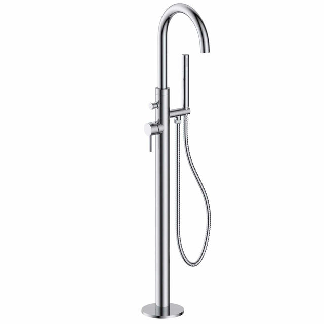 JTP Freestanding Bath Filler JTP Florence Floorstanding Bath Mixer Tap and Pencil Handset