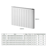 Reina Panel Radiator Reina Serre Electric Radiator with Wi-Fi Enabled LCD Display