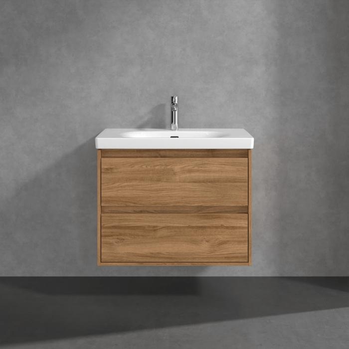Villeroy & Boch Wall Mounted Vanity Unit Villeroy & Boch Skyla Wall Mounted 800mm Two Drawer Vanity Unit with Basin