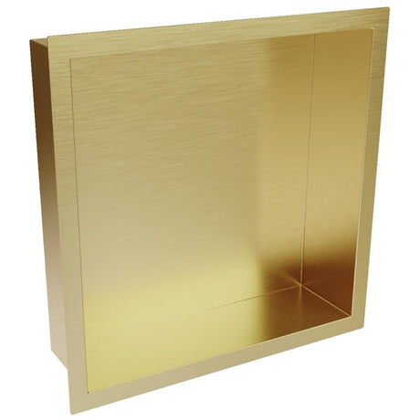 Aquarius Bathrooms Shelf Brushed Brass / 300 x 300mm Aquarius Shower Niche