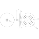 Saneux Concealed Shower Set Saneux COS 2 Outlet, 2 Handle Concealed Shower Valve Kit with Pencil Handset and 200mm Shower Head