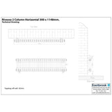 Eastbrook Rivassa Traditional 2 Column Radiator in Gloss White