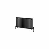 Eastbrook Panel Radiator Eastbrook Tunstall Straight Horizontal Designer Radiator in Matt Black