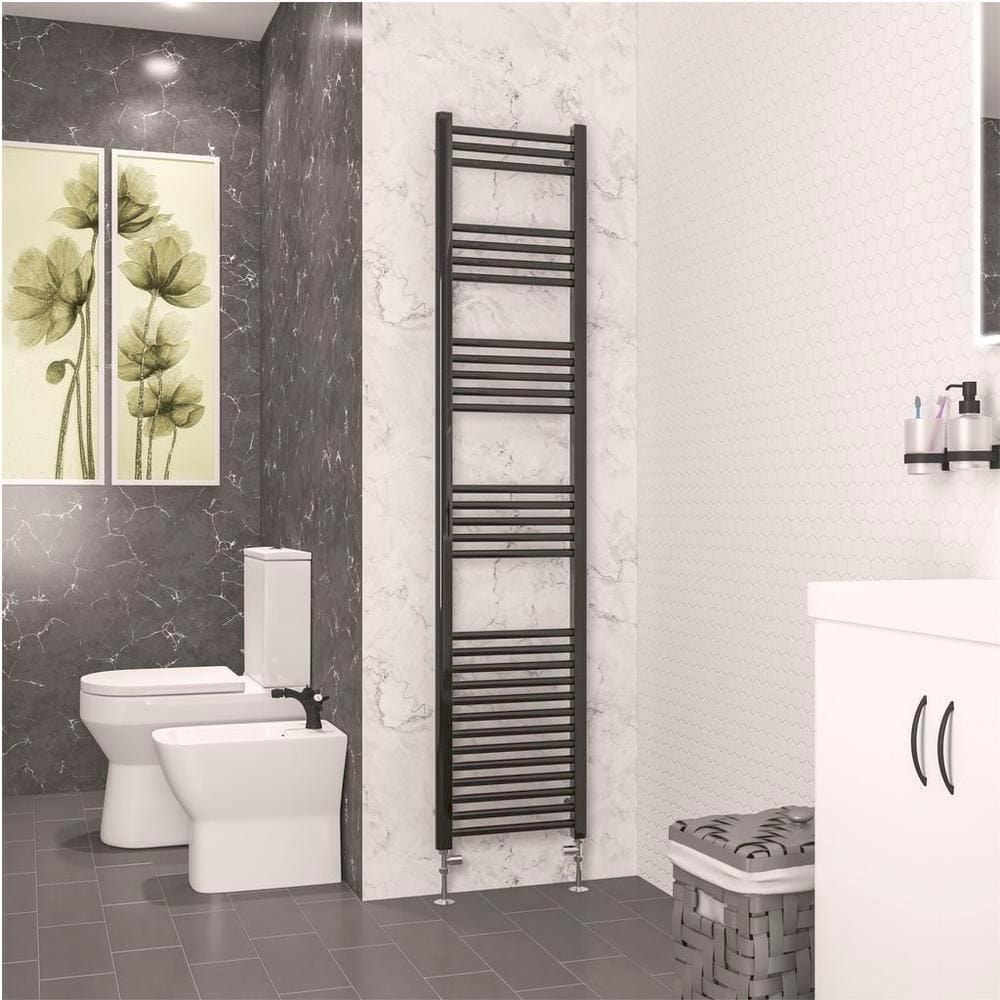Eastbrook Wendover Straight Heated Towel Rail in Black Gold