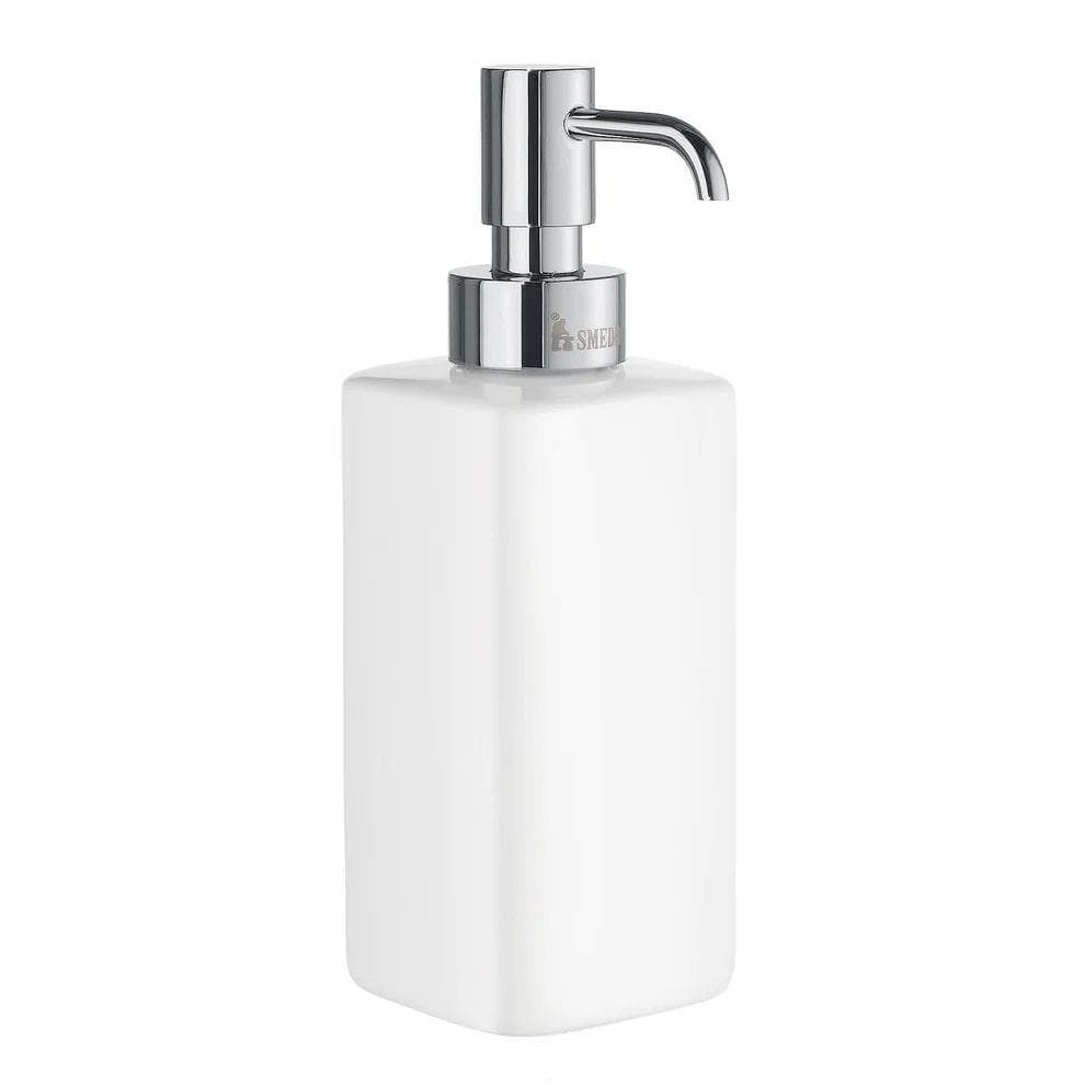 Smedbo Soap Dispenser Smedbo Ice Freestanding Square Soap Dispenser in Chrome