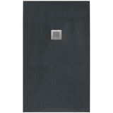 Tissino Rectangle Shower Tray 1800 x 750mm Tissino Giorgio2 Rectangle Shower Tray in Graphite Slate