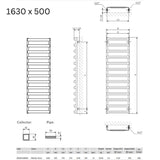 Crosswater Designer Towel Radiator Crosswater Air Designer Towel Radiator in Soft White Matt