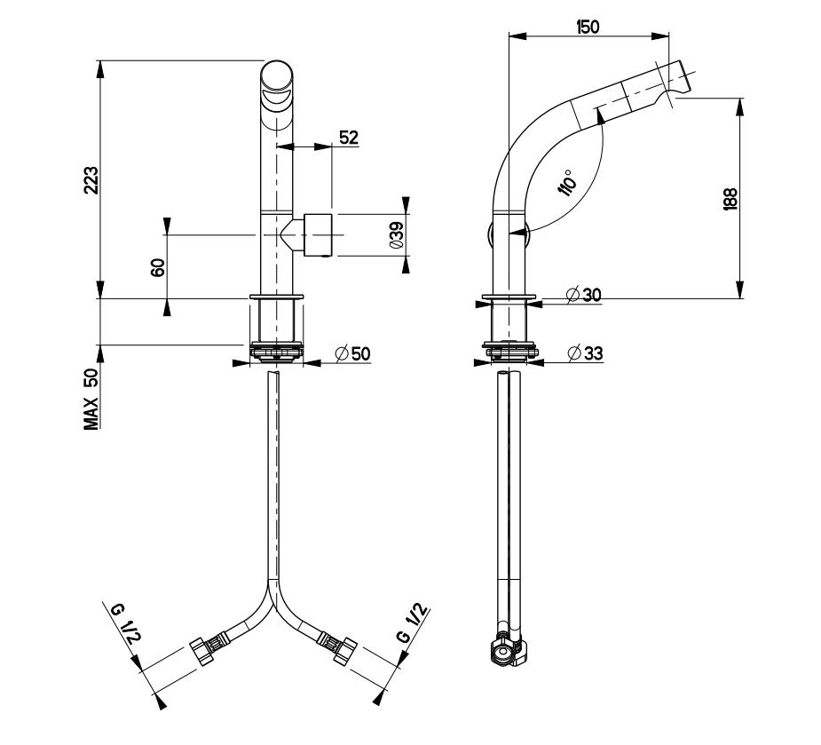 Crosswater Mono Basin Tap Crosswater Ixora Basin Mixer Tap