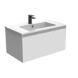 Saneux Wall Mounted Vanity Unit Matte White / 3 Hole Saneux Uni Vanity Unit With Basin - 800 x 470mm - One Drawer - Wall Mounted