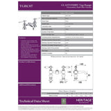 Heritage Bath Mixer Heritage Glastonbury Bath Filler Tap in Chrome