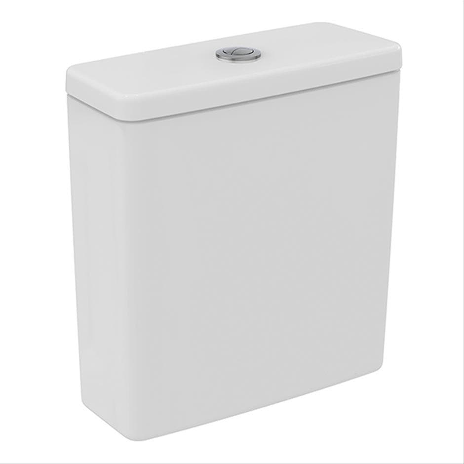 Ideal Standard Close Coupled Toilet Ideal Standard i.life Close Coupled Open Back Rimless Toilet with HydroTwist Flush and Soft Close Seat