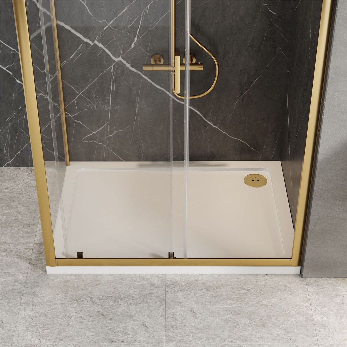 Aquarius Bathrooms Sliding Shower Door Aquarius Urbano 6mm Sliding Shower Door 1850mm