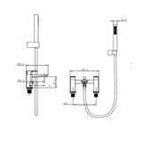Aquarius Bathrooms Bath Shower Mixer Aquarius Hydro Complete Bath Brassware Pack with Basin Mixer, Bath and Shower Mixer