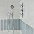 Vado Shower Handset Chrome Booth & Co. Axbridge Single Function Shower Handset with Hose, and Intergrated Outlet and Bracket
